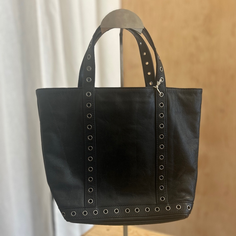 Vanessa Bruno Black Leather Cabas Tote